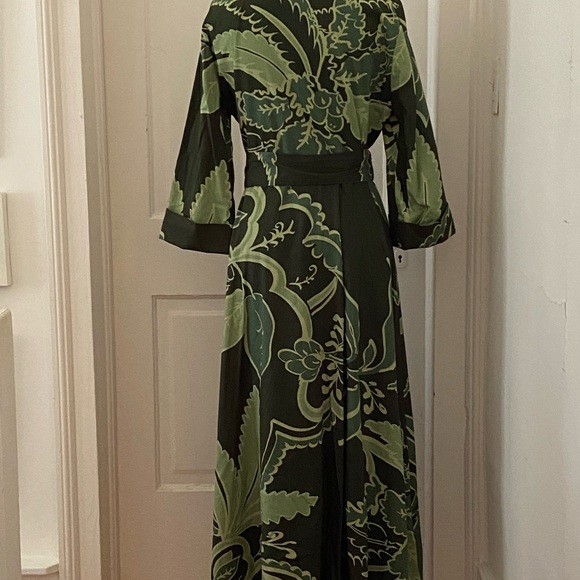 ZARA Green Patterned dress - Picture 2 of 5